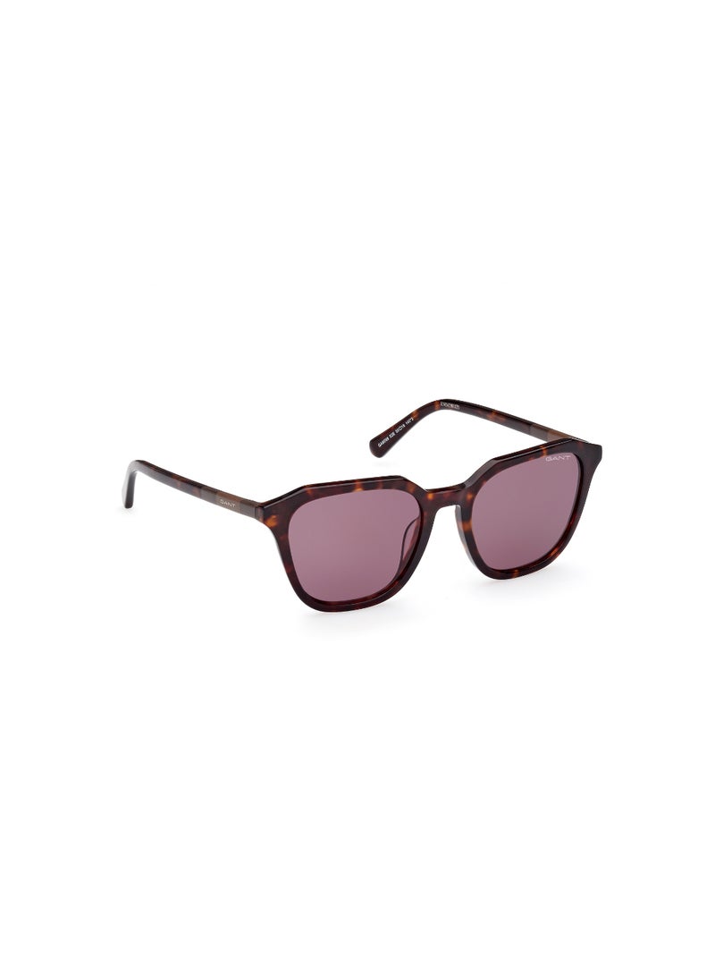 GANT Women's UV Protection Asymmetrical Shape Acetate Sunglasses GA809952E50 - Lens Size: 50 Mm - Dark Havana - Image 3